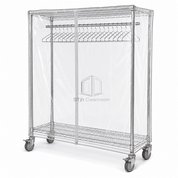 Cleanroom Garment Transport Cart