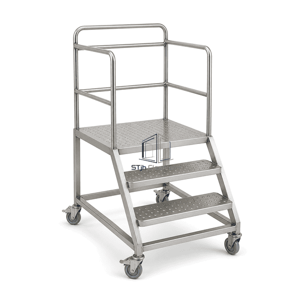 Cleanroom Mobile Step Platform