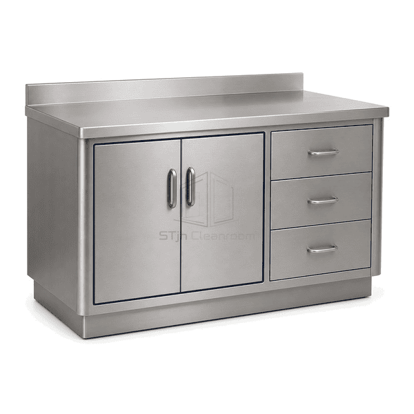 Cleanroom Workbench with Cabinet
