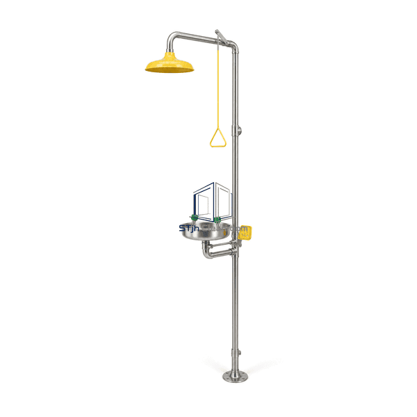 Combination Eyewash and Safety Shower