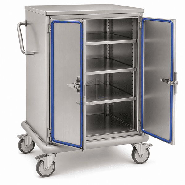 Enclosed Material Transfer Cart