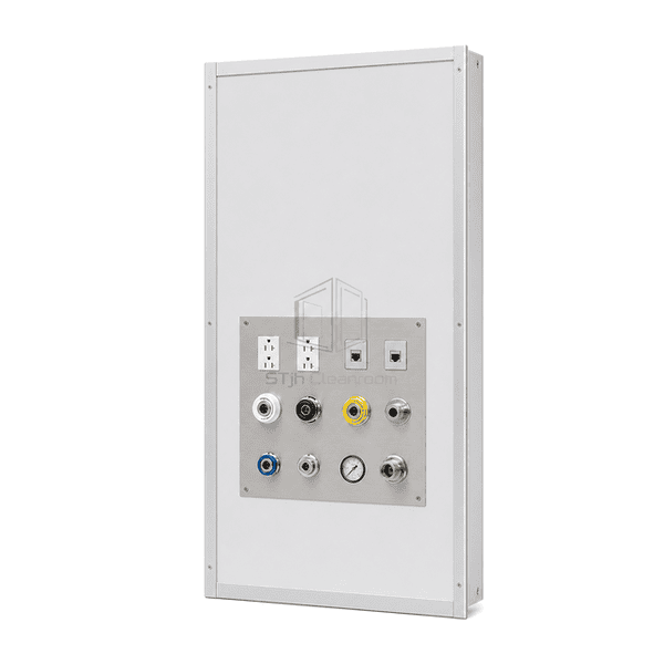 Flush-Mounted Cleanroom Utility Wall Panel