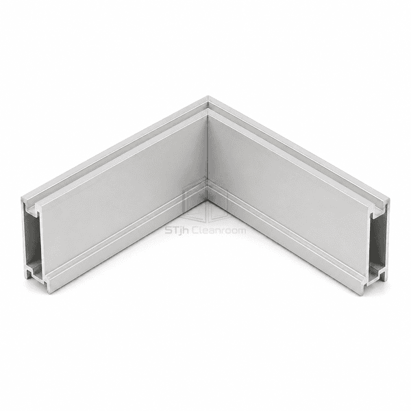 Internal 90-Degree Cleanroom Corner Profile
