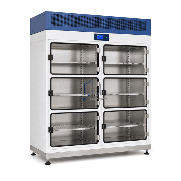 Complete laminar flow storage cabinet with multiple clean compartments