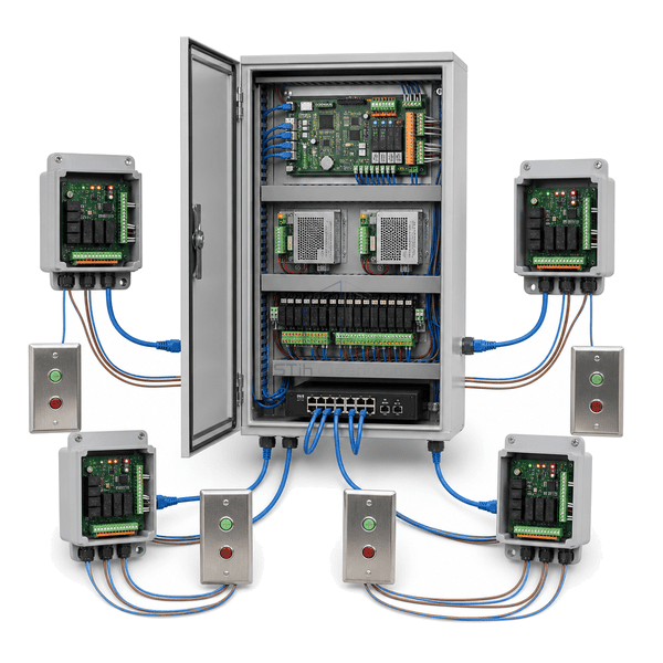 Networked Multi-Door Cleanroom Interlock System