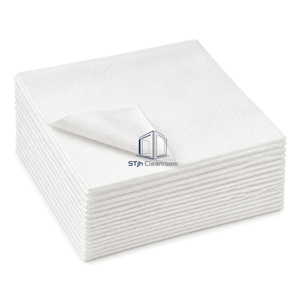Cleanroom supplies and consumables represented by polyester wipes
