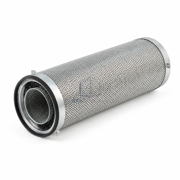 STJH-ACID-GAS-FILTER-CYL2600 medium-length perforated molecular filter cylinder on a white background