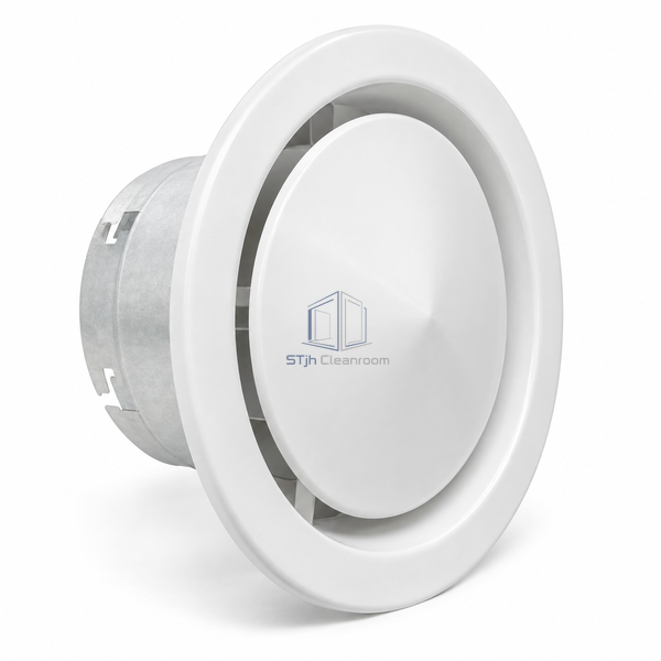 STJH-ADJUSTABLE-DISC-AIR-VALVE-DN125 white-background main view showing medium circular rim and recessed centre disc