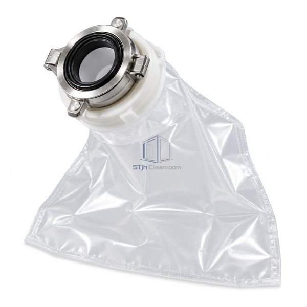 STjh 105 mm alpha-beta transfer system with a flexible bag