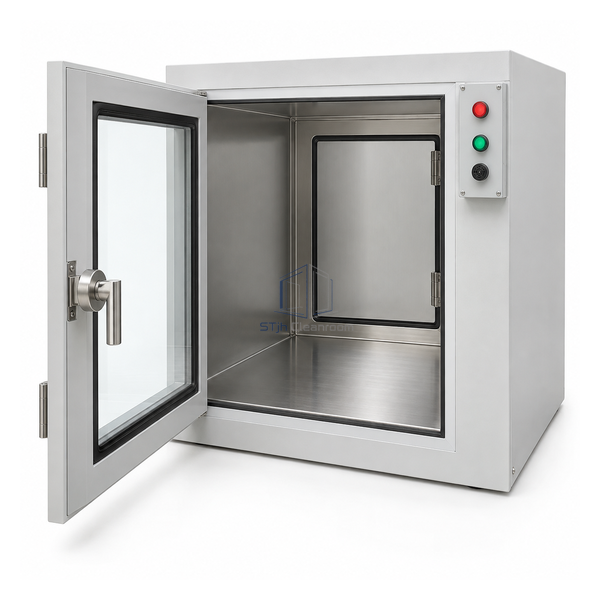 STjh medium 600 mm high-airtight biosafety pass box with SUS304 floor, electromagnetic door and sealed controller