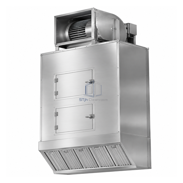 STjh long 680 by 985 mm blower-filter unit with extended filter face and twin service hatches