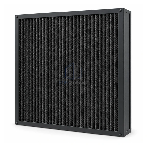 STjh 594 x 594 x 95 mm high-density carbon pleated prefilter main view