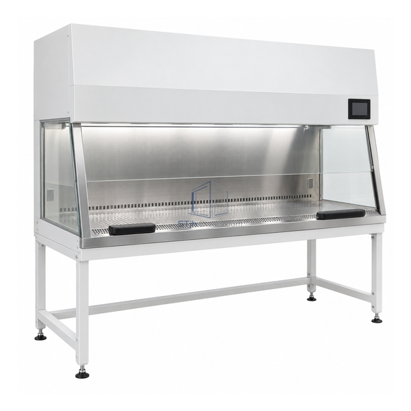STjh 1800 mm Class II Type A2 cabinet showing its wide work opening, front air grille and full-width upper housing