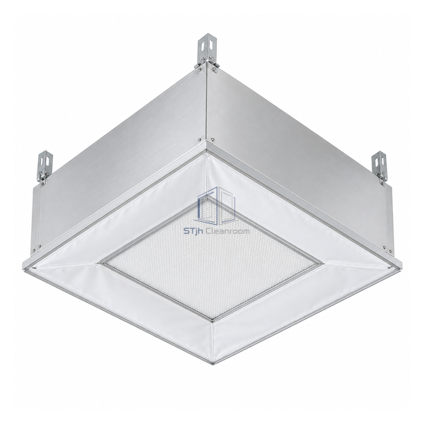 STjh compact 1355 mm clean-ward supply ceiling with H14 field and polyester cloth diffuser outlet