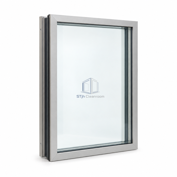STjh 300 x 400 mm double-glazed door-window insert on white, showing a compact portrait glazing unit with two clear faces.