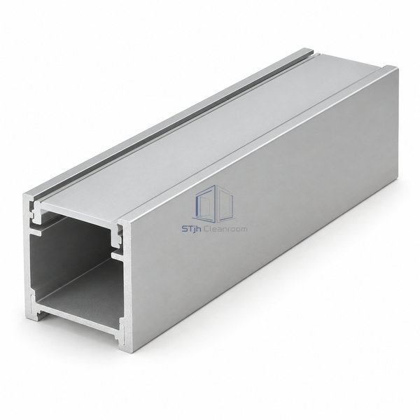 STJH-CLEANROOM-ALUMINUM-PROFILE-P28X14-HIDDEN compact concealed-system aluminum member on a white background