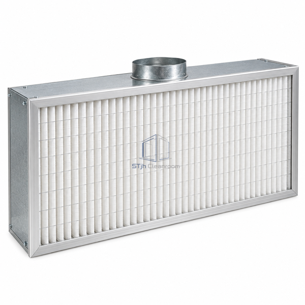 STJH-CLEANROOM-HEPA-SUPPLY-AIR-TERMINAL-915X610-900 white-background main view of rectangular shallow terminal filter