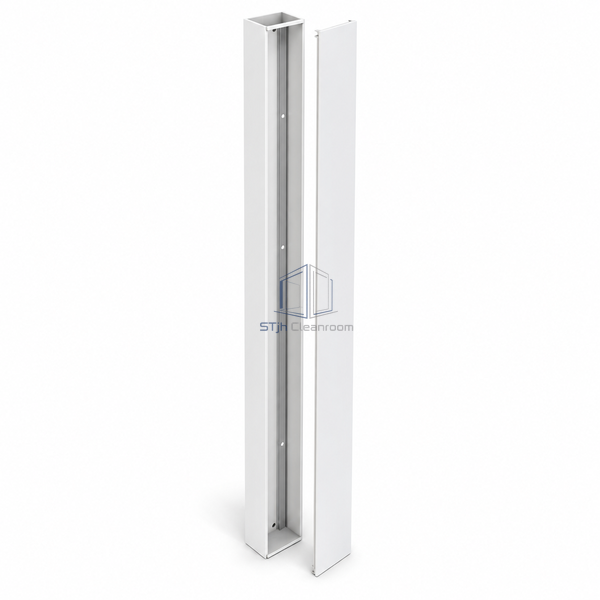 STJH-CLEANROOM-SERVICE-CHASE-WALL-PANEL-UTILITY-CHANNEL integrated utility chase channel on white background