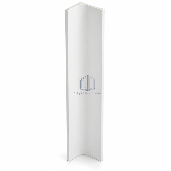 STJH-CURVED-CLEANROOM-WALL-PANEL-R102-COMPOSITE compact finished curved panel on white background