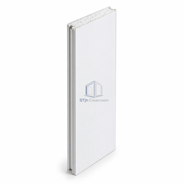 STJH-EPS-INSULATED-CLEANROOM-PANEL-50-MACHINE EPS bead-foam wall panel on white background