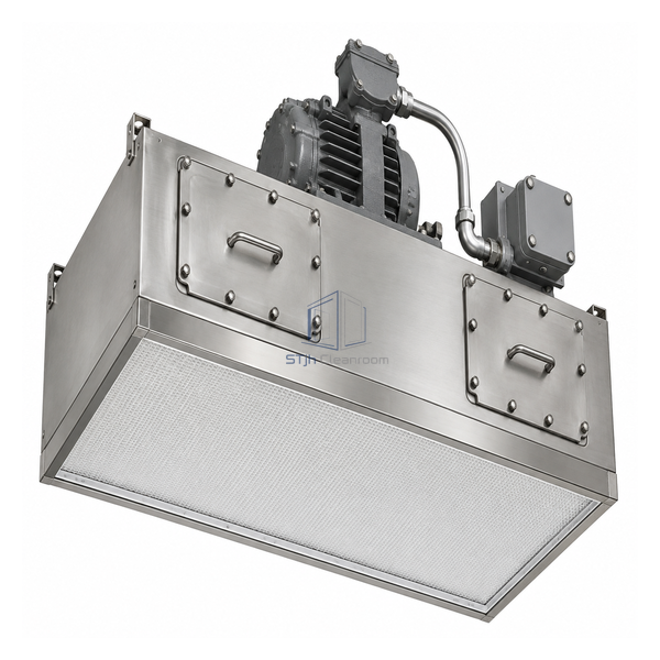 STjh 2 by 3 foot explosion-proof ULPA FFU with sealed conduit boxes and twin top service panels