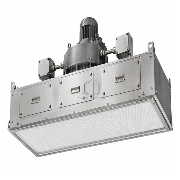 STjh large 2 by 4 foot explosion-proof ULPA FFU with cast motor, sealed conduits and three service panels