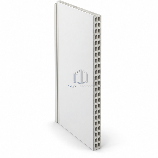 STJH-HOLLOW-MGO-CLEANROOM-SANDWICH-PANEL-50-TONGUE hollow MgO interlocking panel on white background