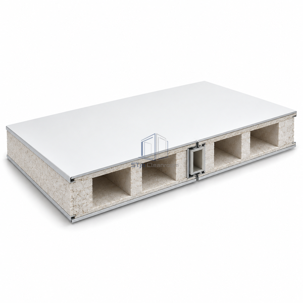 STJH-HOLLOW-MGO-CLEANROOM-SANDWICH-PANEL-75-BOX center-baffle MgO panel on white background