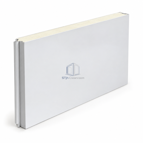 STJH-MODULAR-CLEANROOM-WALL-PANEL-80-FLUSH deep insulated wall panel on white background