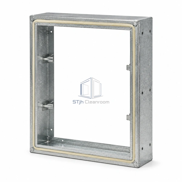STJH-MODULAR-FILTER-FRAME-508X610 intermediate-width metal holding frame with a visible gasket and sidewall