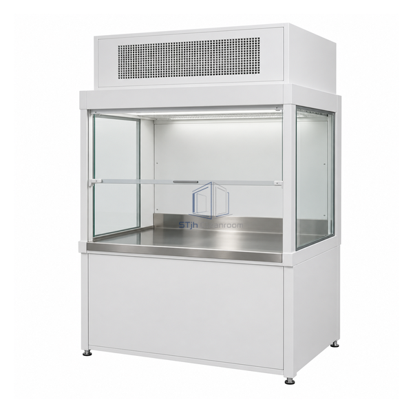 STjh 4 foot recirculating negative-pressure weighing system with built-in blower and single HEPA return
