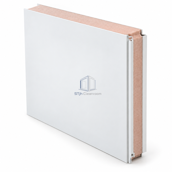 STJH-PHENOLIC-FOAM-CLEANROOM-SANDWICH-PANEL-HANDMADE-100 deep phenolic foam wall panel on white background