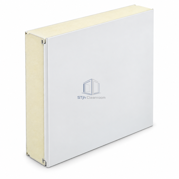 STJH-PIR-INSULATED-CLEANROOM-PANEL-1000-150 thick PIR enclosure panel on white background