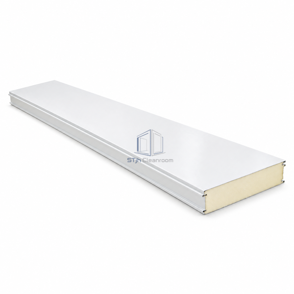 STJH-PIR-INSULATED-CLEANROOM-PANEL-1000-50 thin PIR wall panel on white background