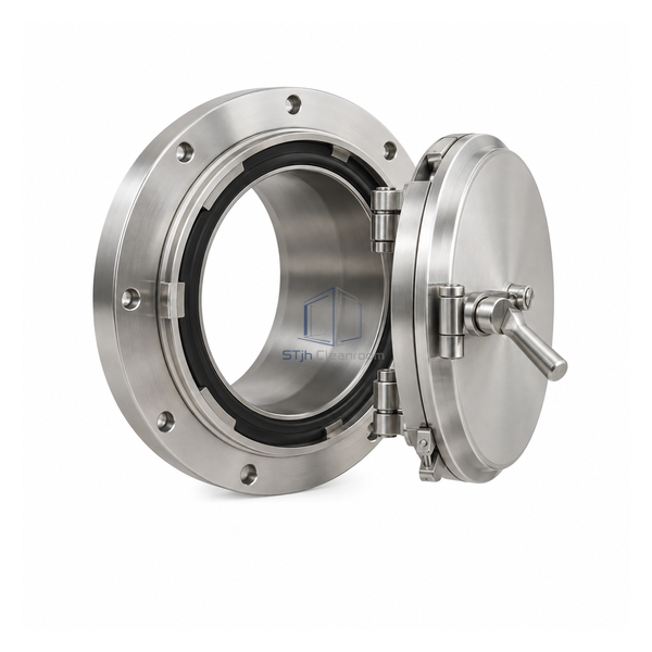 STjh 190 mm rapid transfer port with a hinged circular door