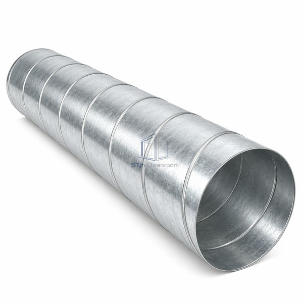 STJH-SPIRAL-GALVANIZED-STEEL-DUCT-DN315 white-background main view of medium-bore spiral duct