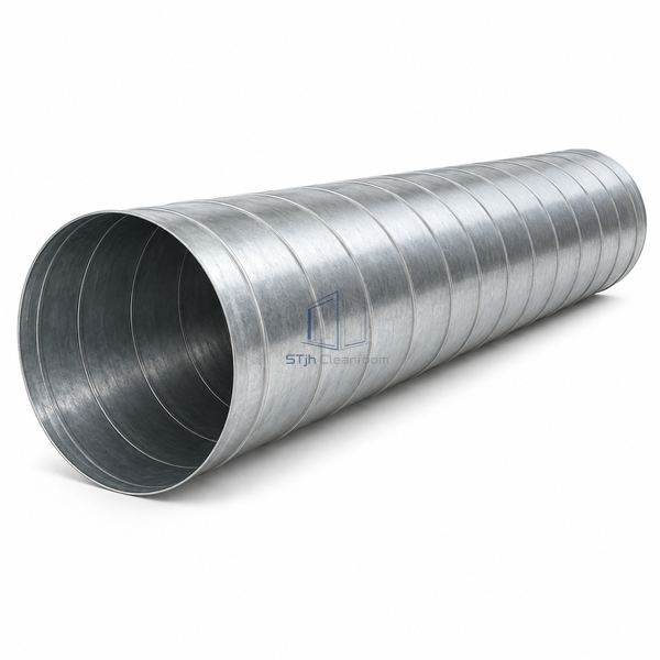 STJH-SPIRAL-GALVANIZED-STEEL-DUCT-DN800 white-background main image showing a broad trunk opening
