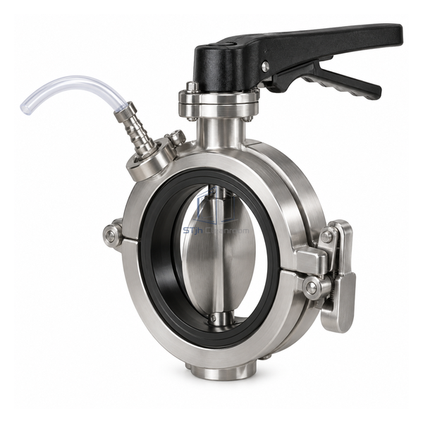 STjh extract-assisted split butterfly valve with an interface extraction connection