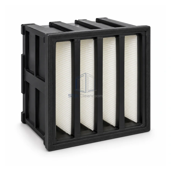 STjh 305 x 305 mm H14 V-bank HEPA filter main product view