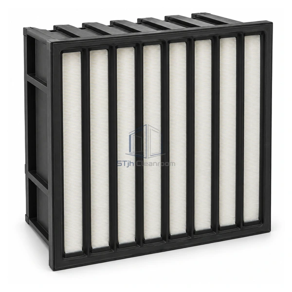 STjh 593 x 593 mm H14 V-bank HEPA filter main product view
