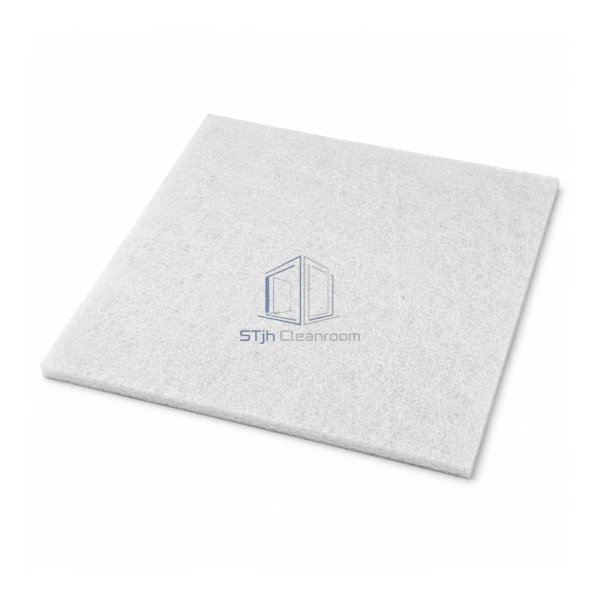 STJH-WASHABLE-SYNTHETIC-PRE-FILTER-COARSE30 frameless thin white polyolefin mat with clean cut edges