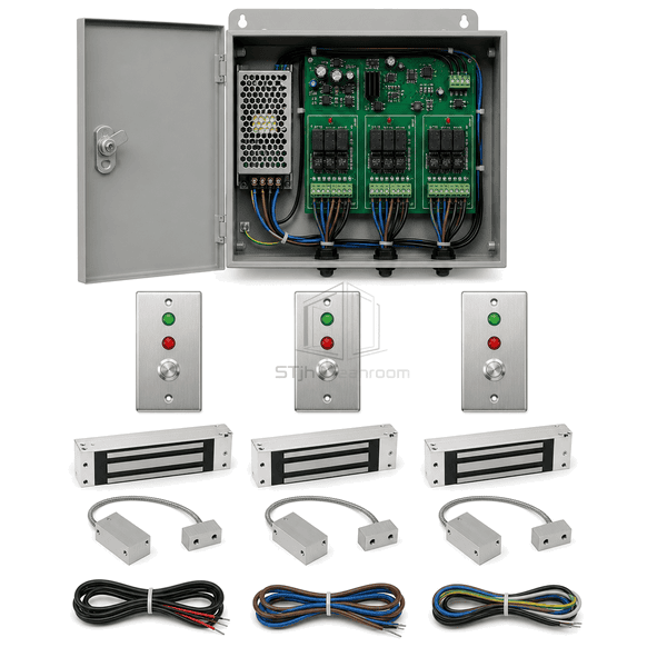 Three-Door Cleanroom Interlock System