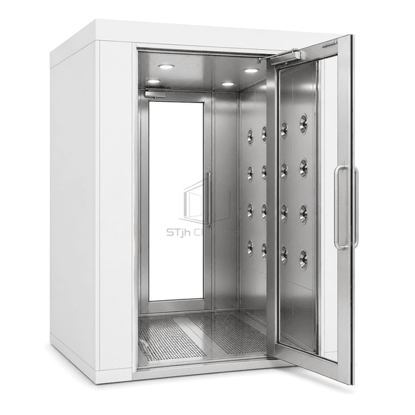 Two-person cleanroom air shower main view