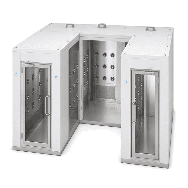 U-shaped cleanroom air shower main view